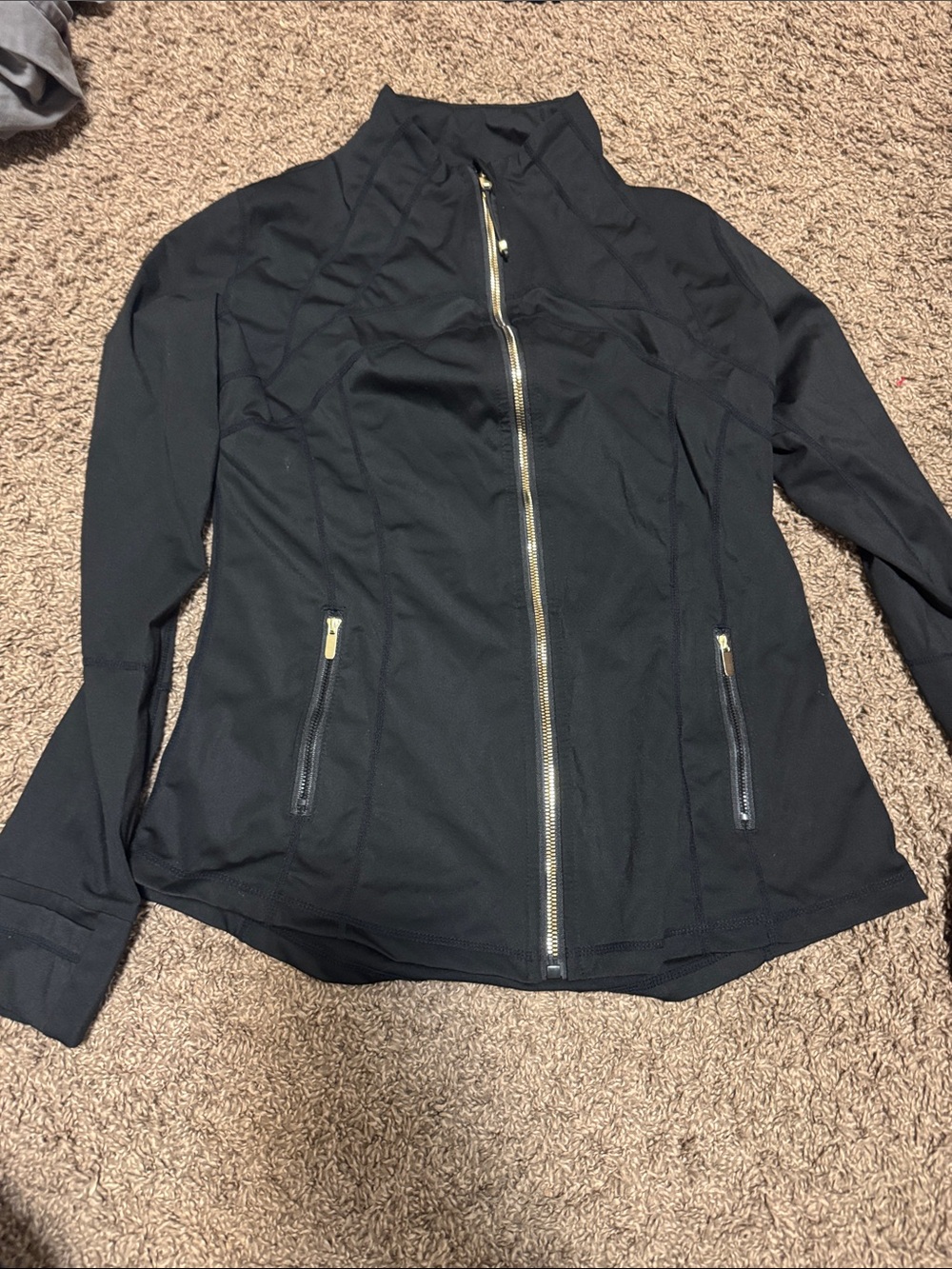 Black Women's Zip-Front Active Jacket
